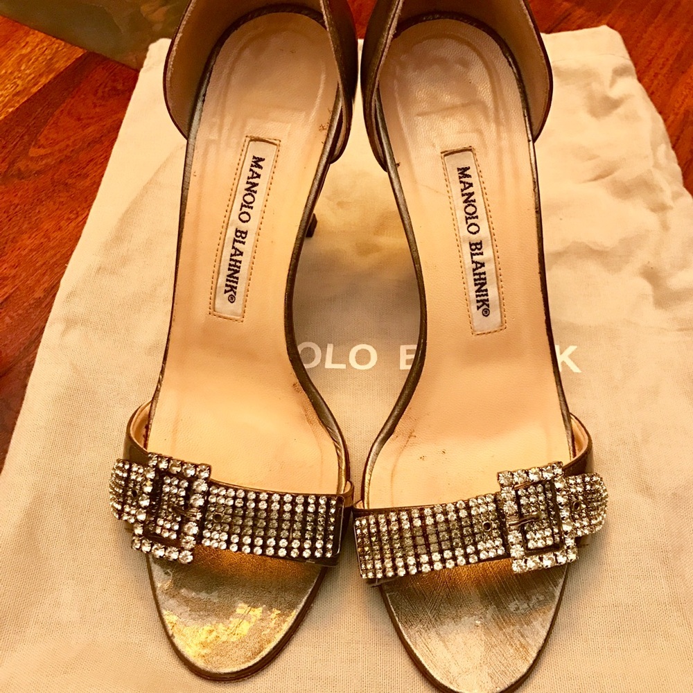 Gorgeous Manolo Blahnik peep toe heels 👠💃🏻 - Picture 3 of 12